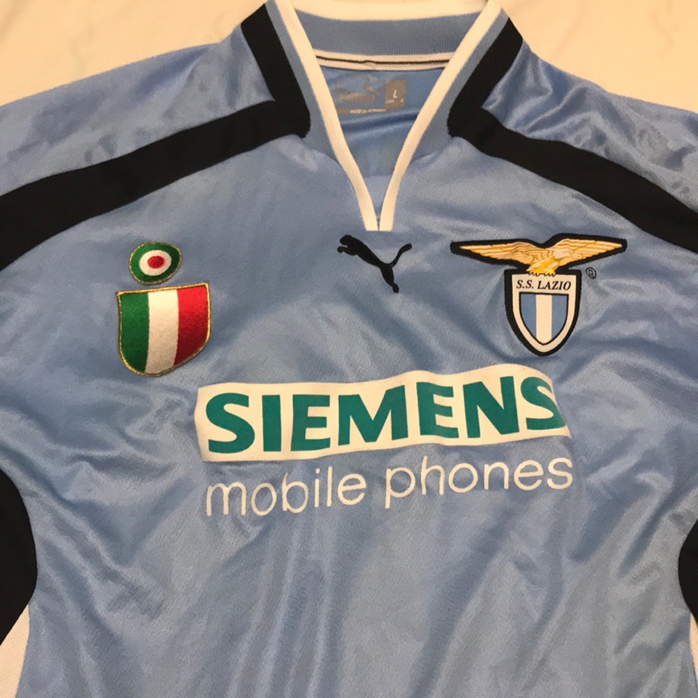 New Puma Lazio FC jersey, US large, sky blue.